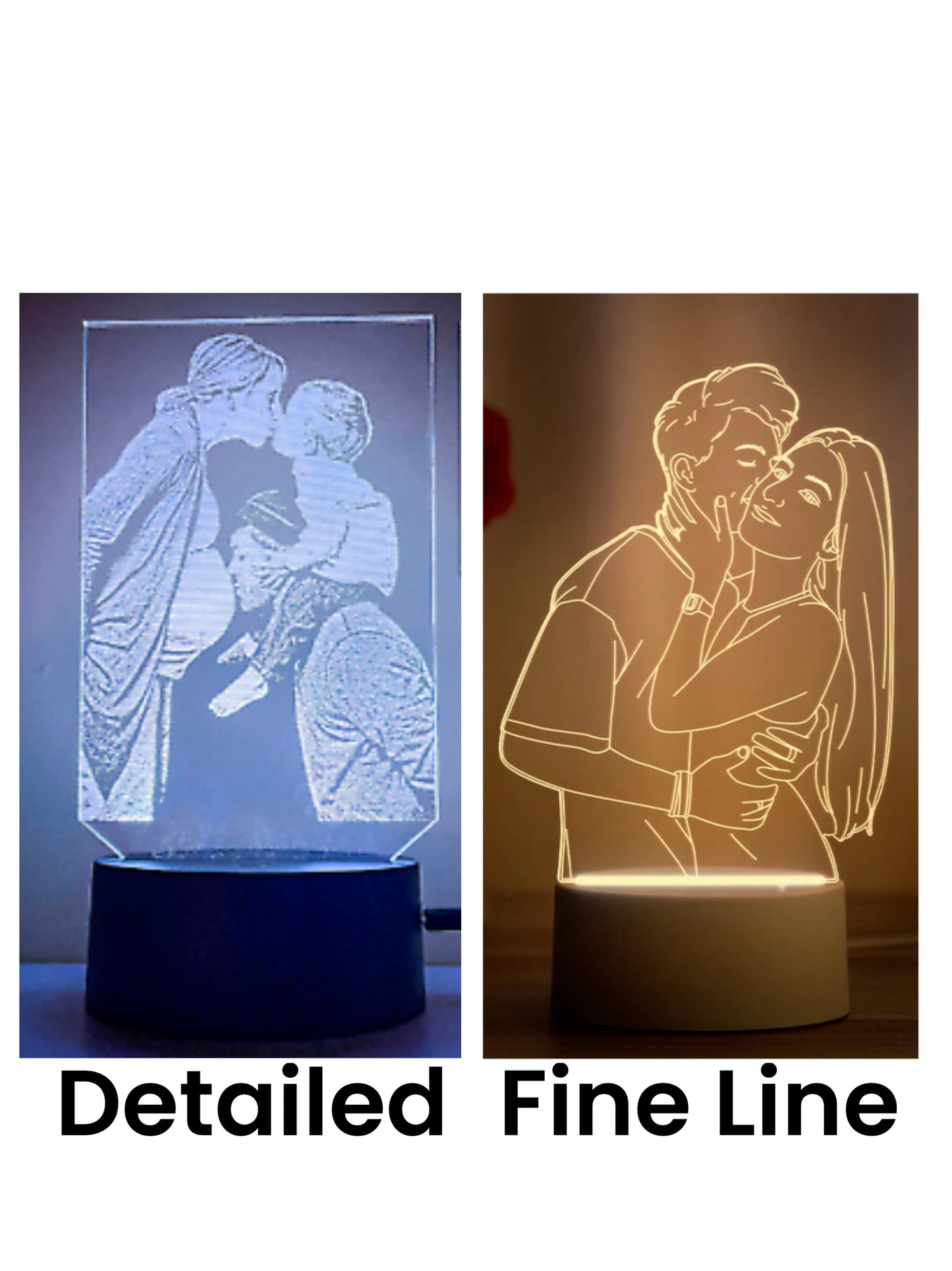 Custom Acrylic Portrait Led Nightlight