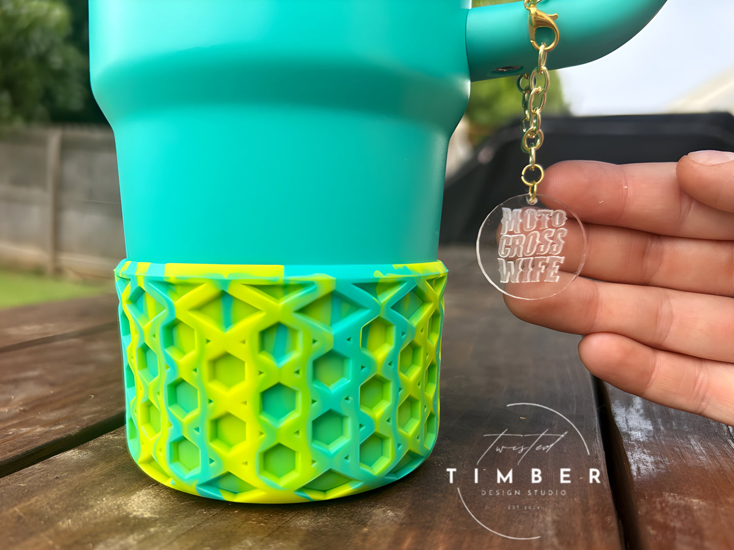 “Motocross Wife” Tumbler Handle Charm