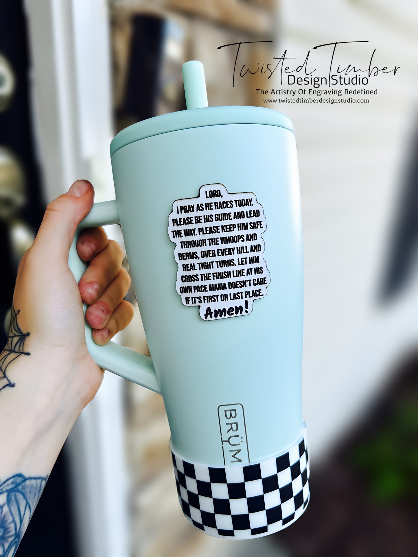 Moto Mom’s Prayer Tumbler Magnet