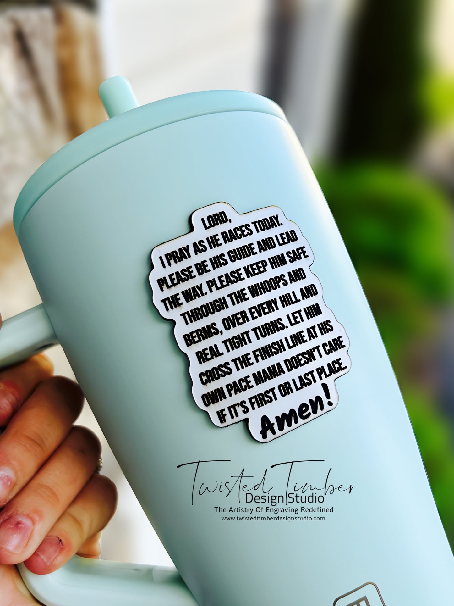 Moto Mom’s Prayer Tumbler Magnet