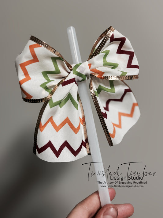 Chevron Harvest Straw Bow