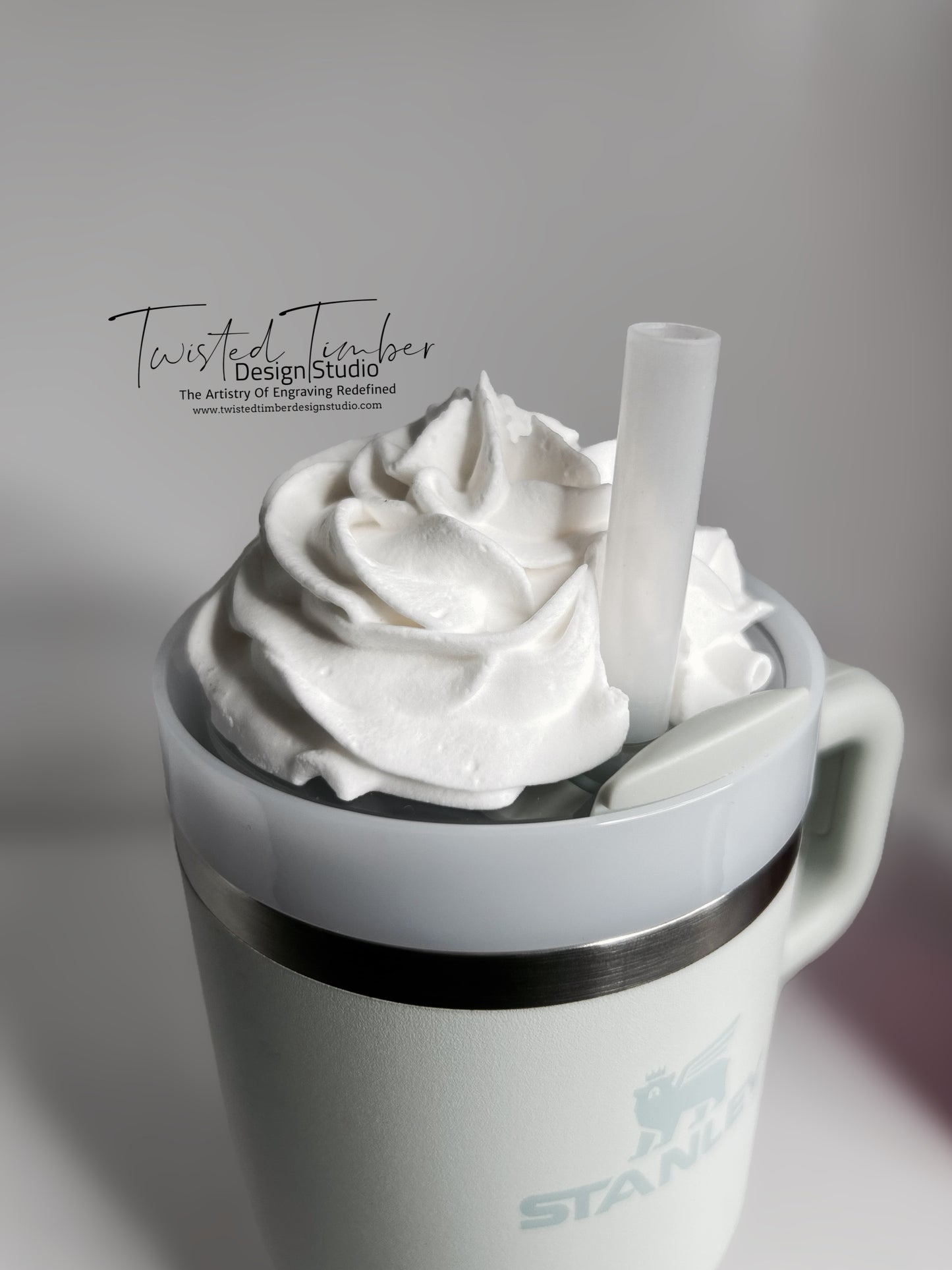 Faux Whipped Cream Stanley Lid Topper