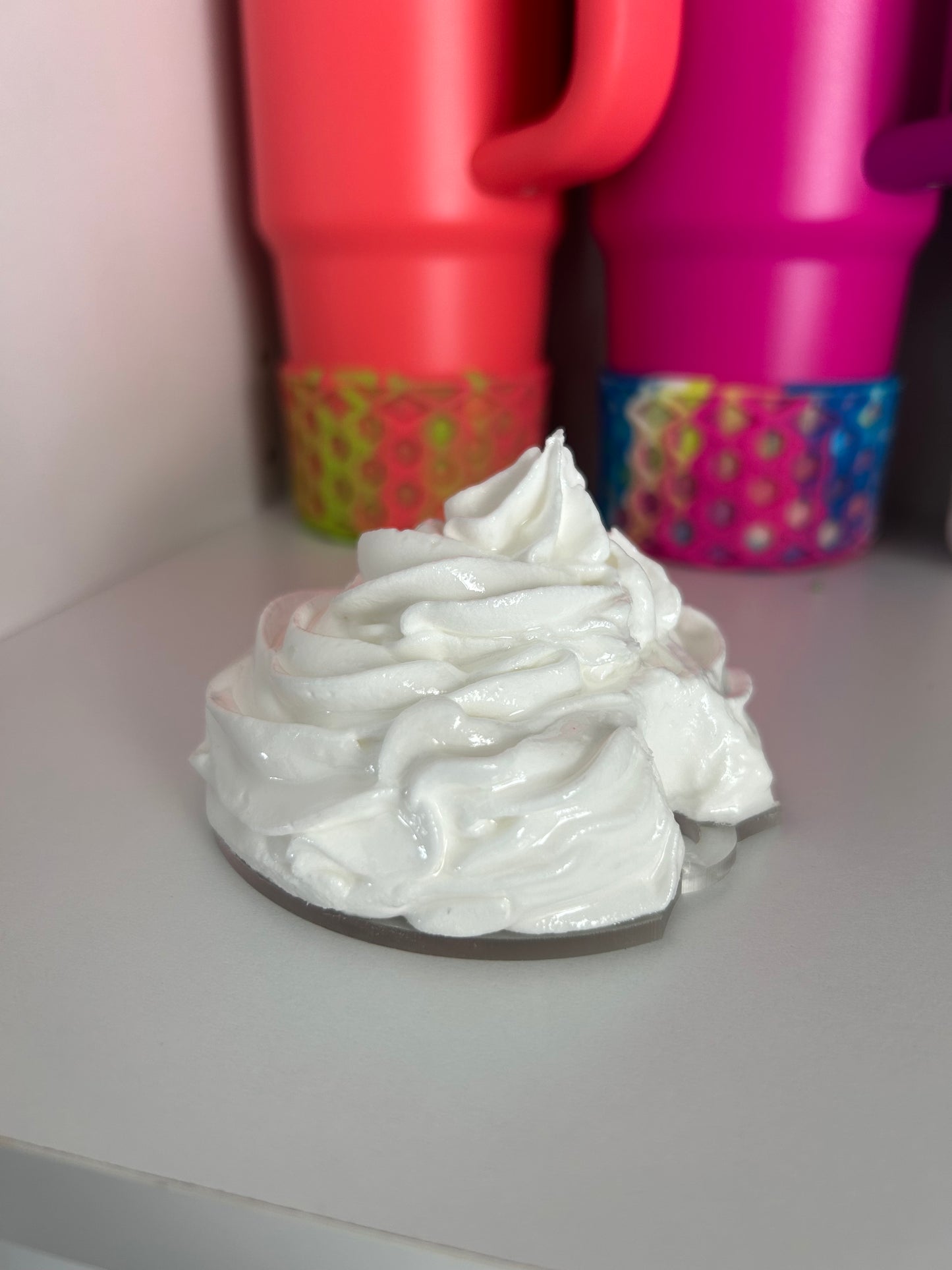 Faux Whipped Cream Stanley Lid Topper